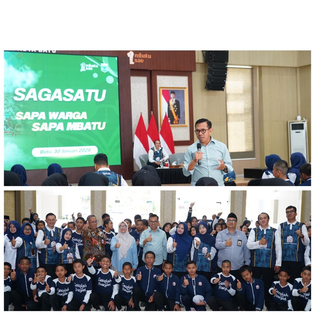 Wali Kota Batu Beri Semangat dan Motivasi Siswa Sekolah Rakyat Menengah Pertama 14 Kota Batu