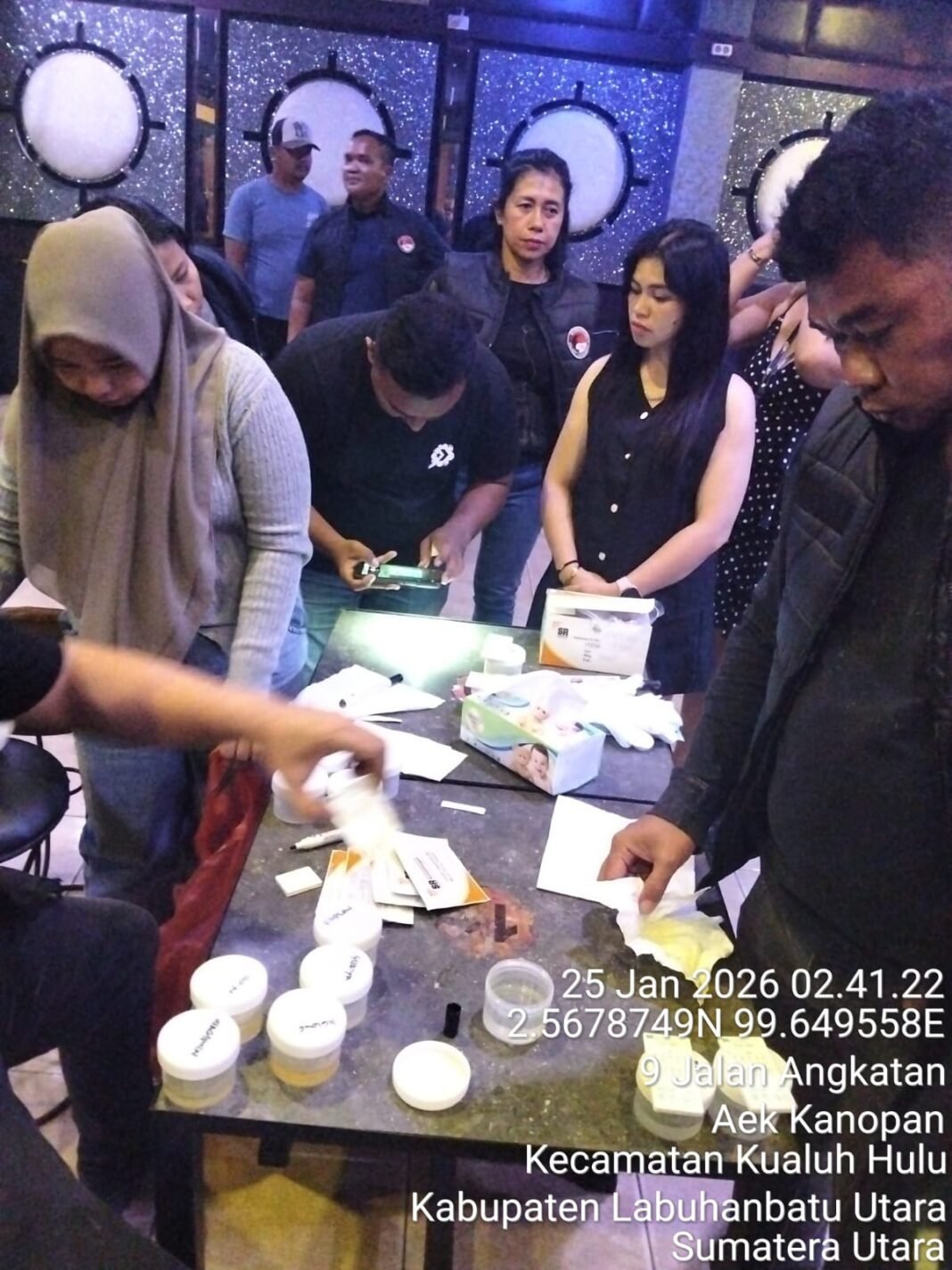 “Polsek Kualuh Hulu Polres Labuhanbatu Laksanakan Razia di Tempat Hiburan Malam Star High, Grand Hotel”