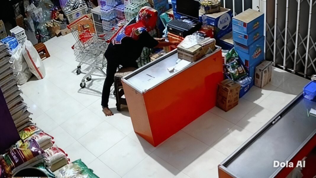 BOBOL ATAP TOKO ,POLISI BERHASIL RINGKUS PELAKU