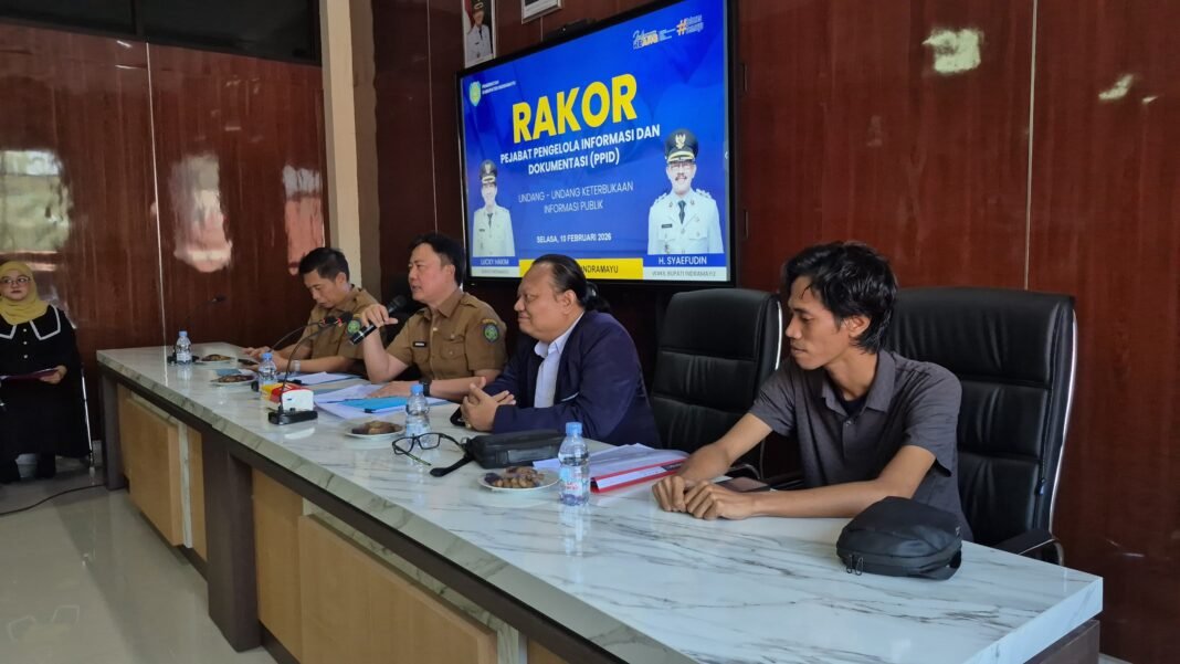 Diskominfo Indramayu Gelar Rakor PPID, Perkuat Keterbukaan Informasi Publik