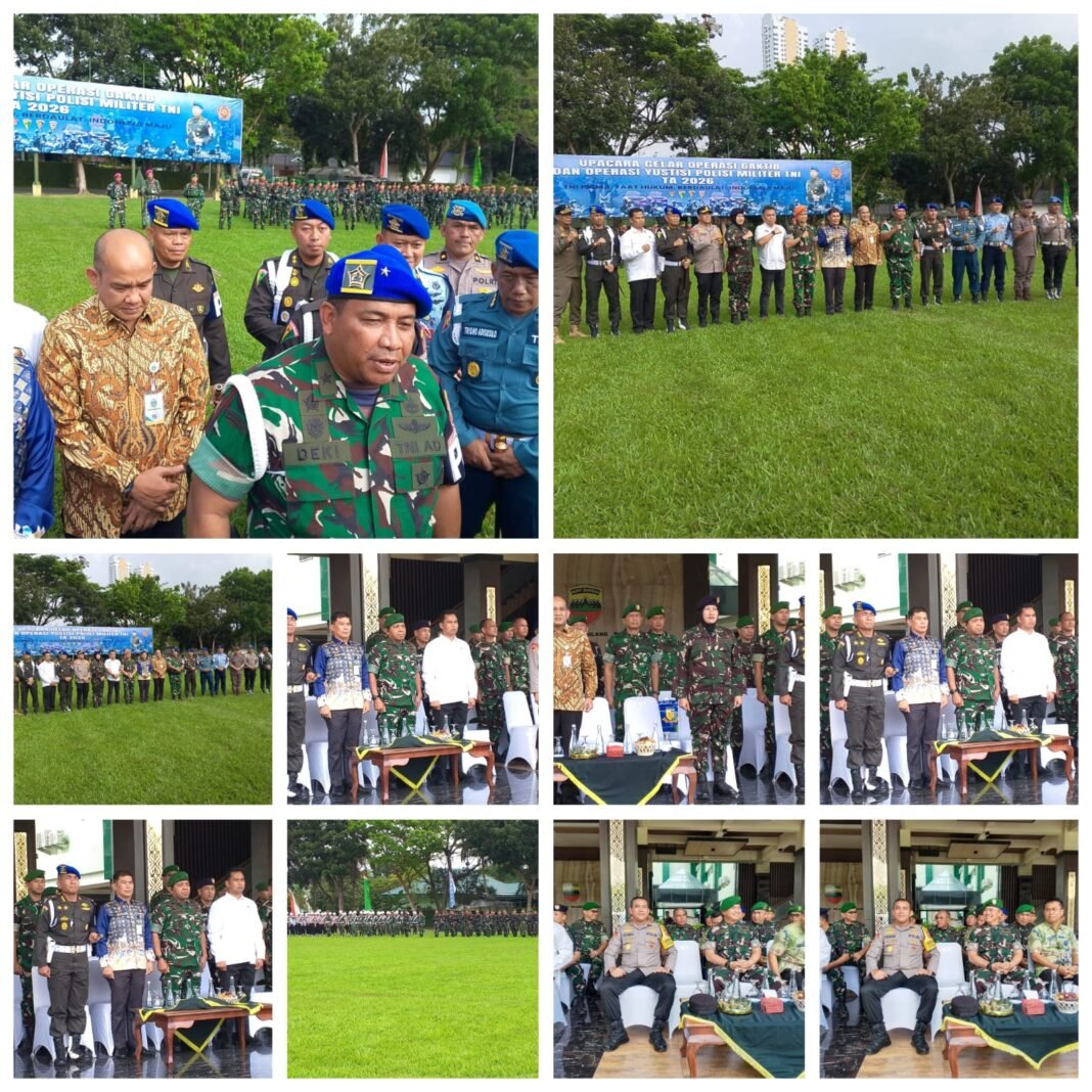 Kasdam I/BB Pimpin Upacara Gelar Operasi Gaktib dan Yustisi TA 2026