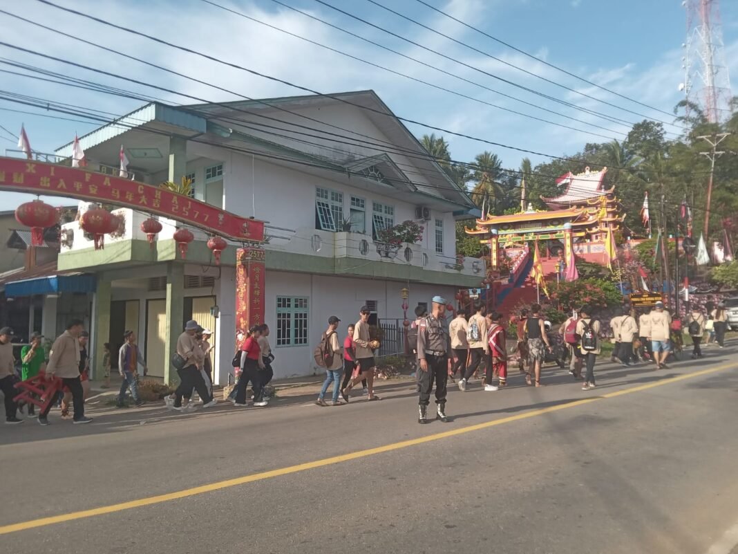 Polsek Sungai Raya Kepulauan Amankan Tradisi Cuci Jalan Jelang Puncak Cap Go Meh 2026