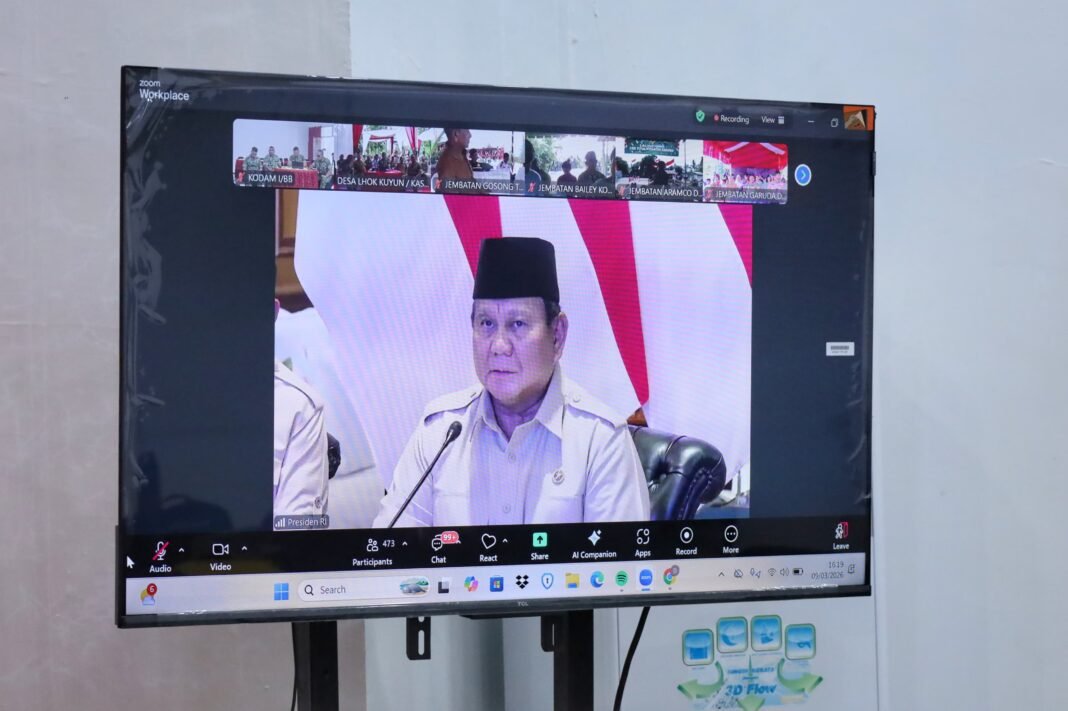 Pangdam I/BB Ikuti Vidcon Launching 218 Jembatan Garuda di Bandara Binaka Gunungsitoli
