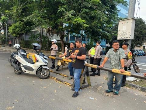 Antisipasi Aksi Konvoi, Polisi Lakukan Pemantauan di Titik Strategis Tamansari