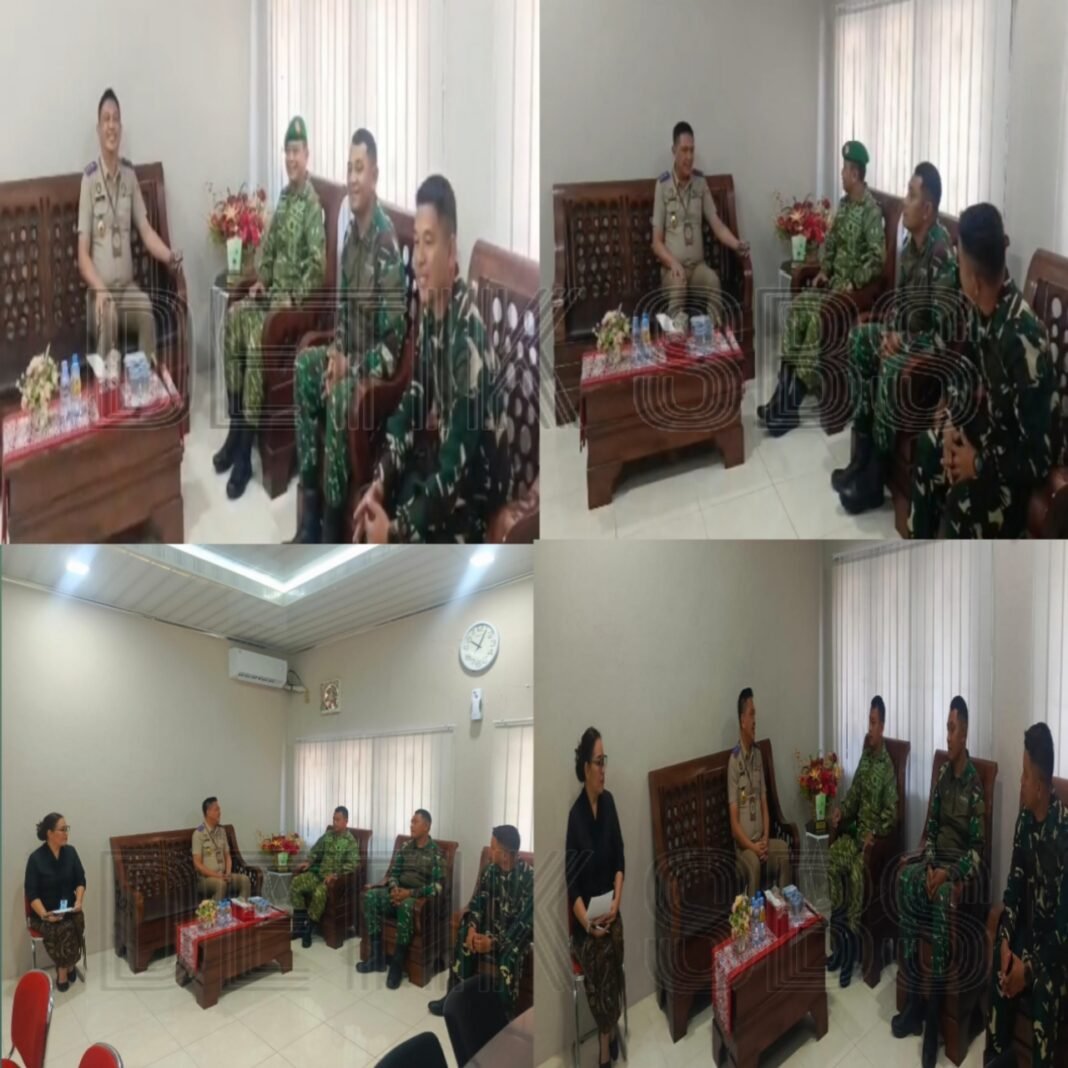 Langkah Strategis, Dandodik Secata Jalin Kerjasama dengan Instansi Pertanahan Kota Bitung