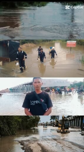 Banjir 90-100 Cm Rendam Selaro, Aktivitas Warga dan Proyek PT MBJ Berhenti Total