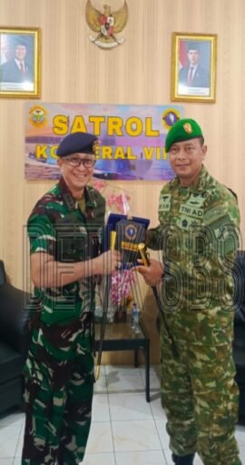 Silaturahmi Strategis, Dansatrol Sambut Kedatangan Dandodik Secata Rindam Xlll/Merdeka