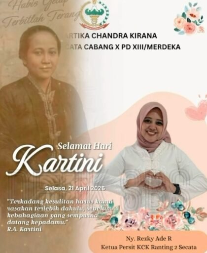 Wanita Tangguh Pembawa Perubahan, Persit KCK Ranting 2 Sambut Hari Kartini