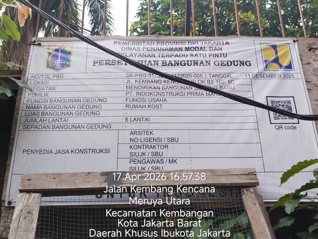 Lumpuhnya Pengawasan Aparatur di Jakarta Barat Saat Bangunan Disegel Terus Membangun di Kembang Kencana Lumpuhnya Pengawasan Aparatur di Jakarta Barat Saat Bangunan Disegel Terus Membangun di Kembang Kencana