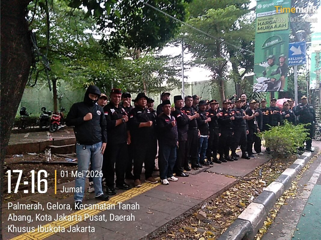 Laskar Sagidu Turut Amankan Aksi May Day di Palmerah, Situasi Kondusif