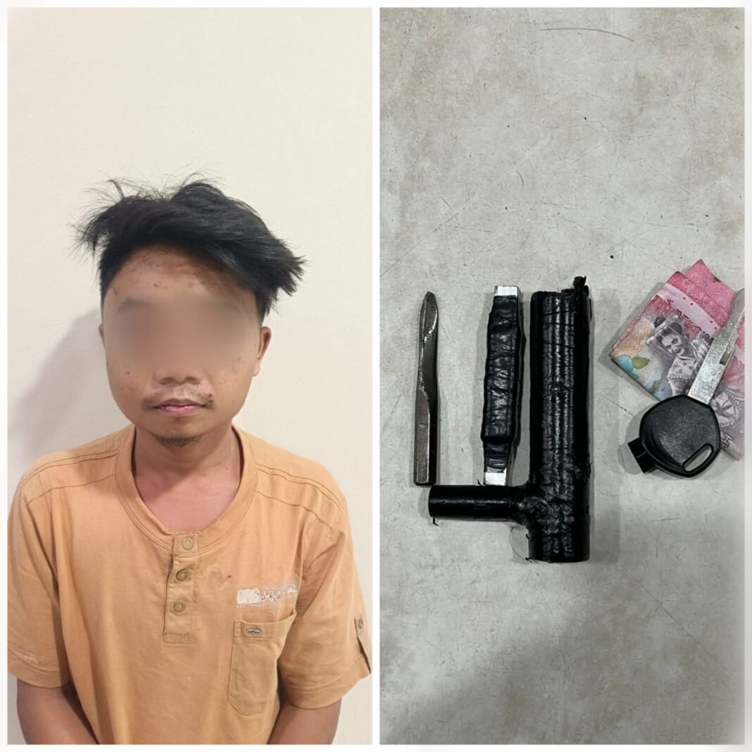 Polsek Gropet Amankan Pelaku Curanmor Bermodal Kunci Letter T di Kawasan Grogol