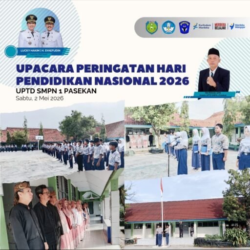 Upacara Hardiknas 2026, SMPN 1 Pasekan Teguhkan Semangat Pendidikan Berkualitas