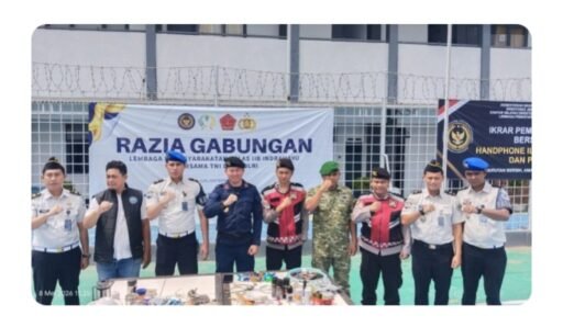 Lapas Indramayu Gelar Razia Gabungan dan Tes Urine