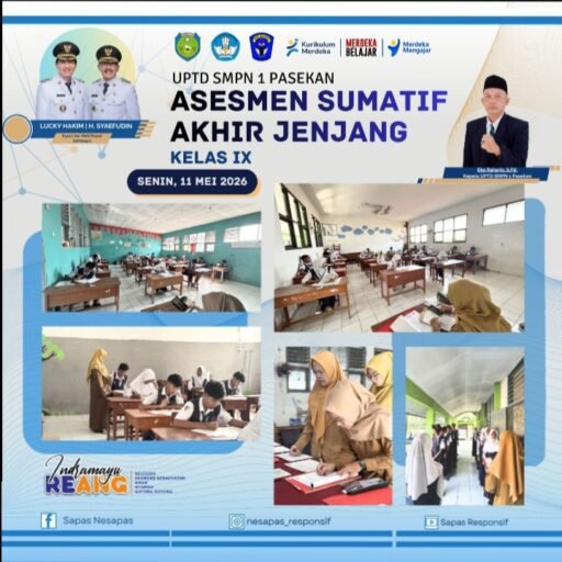 Kepala UPTD SMPN 1 Pasekan Berikan Motivasi dan Dukungan Penuh kepada Siswa Kelas IX Hadapi ASAJ 2026