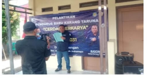 Pengukuhan dan Pelantikan Karang Taruna Desa Limbangan Berjalan Kondusif.