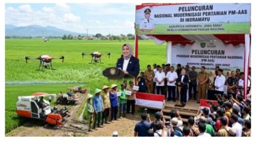 Peluncuran Program Modernisasi Pertanian Nasional (PM-AAS) di Indramayu
