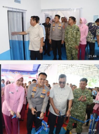 Kapolres Muba, Bupati dan Dandim Hadiri Zoom Panen Raya Jagung Serta Resmikan Gedung SPPG Polres Muba 5