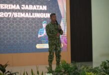 Danrem 022/Pantai Timur Pimpin Serah Terima Jabatan Dandim 0207/Simalungun