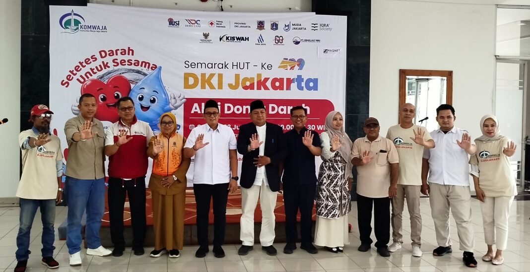 HUT Jakarta ke-499, KOMWAJA Ajak Warga Peduli Lewat Donor Darah dan Relawan Air Bersih HUT Jakarta ke-499, KOMWAJA Ajak Warga Peduli Lewat Donor Darah dan Relawan Air Bersih
