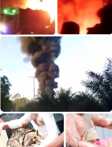 Kebakaran Hebat Hanguskan Kilang Minyak Tanpa Izin di Simpang TI Mekar Jaya Kebakaran Hebat Hanguskan Kilang Minyak Tanpa Izin di Simpang TI Mekar Jaya