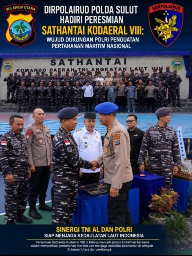 Wujud Sinergitas TNI AL-Polri, Dirpolairud Polda Sulut Hadiri Peresmian Sathantai Kodaeral Vlll Wujud Sinergitas TNI AL-Polri, Dirpolairud Polda Sulut Hadiri Peresmian Sathantai Kodaeral Vlll