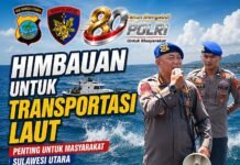 Cegah Risiko Tenggelam, Dirpolairud Sulut Minta Operator Kapal Jangan Lakukan Overload Dan Selalu Pantau P