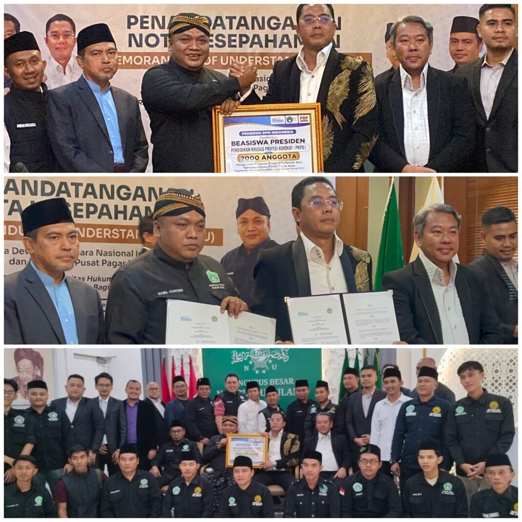 Perkuat Bantuan Hukum Nasional, DPN Indonesia dan Pagar Nusa NU Beri 2.000 Beasiswa PKPA Bagi Kader Perkuat Bantuan Hukum Nasional, DPN Indonesia dan Pagar Nusa NU Beri 2.000 Beasiswa PKPA Bagi Kader