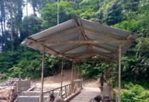 Kodim 0205/TK Bangun Jembatan Beton di Kuta Kepar, Progres Capai 57,20 Persen